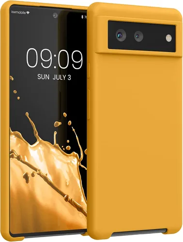 Vista 325 de kwmobile Funda Compatible con Google Pixel 6 Pro - Funda de Teléfono de Silicona TPU con Acabado Suave - Azul Caribe