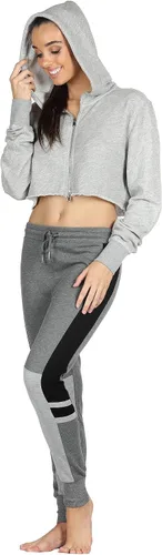 Vista 4 de icyzone Sudadera de manga larga con cremallera para mujer