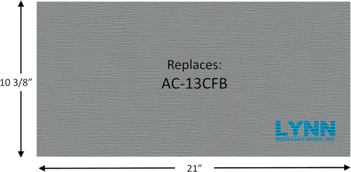 Vista 2 de Lynn Manufacturing Placa deflectora de fibra de repuesto Englander - Serie 13 AC-13CFB, 2400A