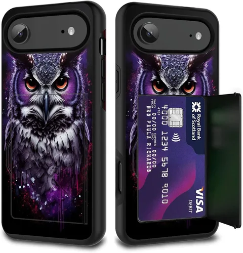 Vista 29 de Funda para tarjetas de crédito, doble capa híbrida a prueba de golpes, protección contra caídas con función atril para iPhone 17 de 6.3 pulgadas