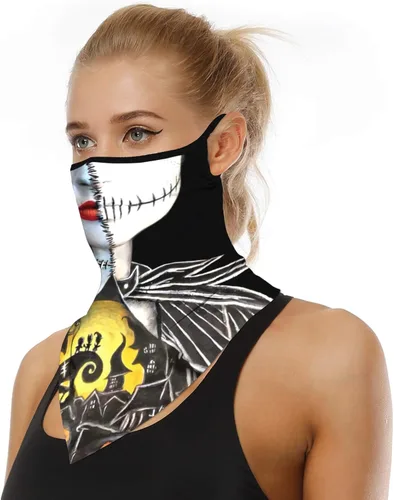 Vista 2 de YAYOUREL - Bufanda para el cuello, máscara facial, pañuelos para hombres y mujeres, protección frente a la radiación solar en verano, pasamontañas
