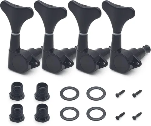Vista 8 de MAXCHEER Afinadores de Guitarra y Bajo, Clavijas de Afinación de Guitarra Bajo, Clavijero Sellado de Relación, Repuesto de Cabezal de Máquina
