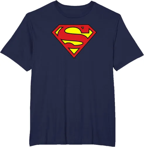 Vista 15 de Superman Camiseta con logotipo clásico Negro