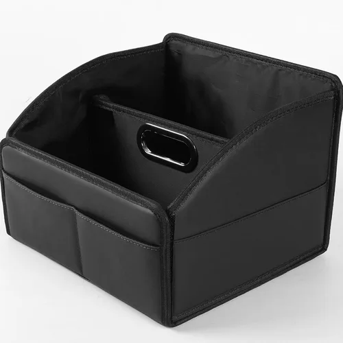 Vista 10 de Caja Organizadora de Asiento Delantero-Trasero para Automóvil - Organizador Portátil de Asiento de Pasajero, Organizador de Asiento de Automóvil