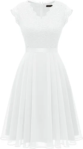 Vista 103 de Dressystar - Vestido de dama de honor, sin mangas, con cuello en V, para fiesta de boda