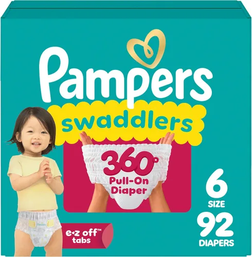 Vista 18 de Pañales Pampers - Swaddlers 360° - Talla 3, 70 unidades, hasta 100% de protección contra fugas, ajuste cómodo y seco, diseñado para cambios fáciles