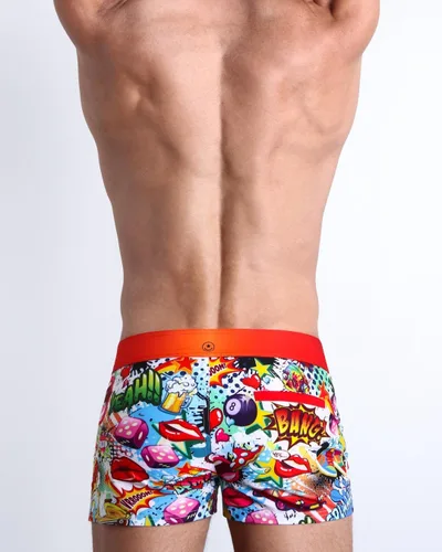 Vista 24 de Bang Men's Swimwear - Beach Shorts - Stretchy Quick-Dry All-Use Premium Swimsuit Trunk Square Cut