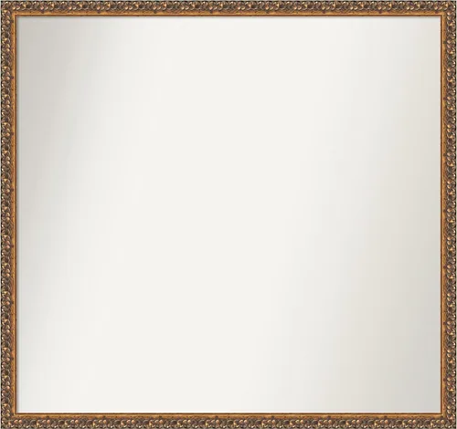 Vista 152 de Amanti Art Espejo de baño de bronce para sobre fregadero, 29 x 19 pulgadas, espejo rectangular de bronce antiguo, marco de madera tradicional