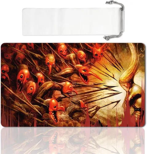 Vista 18 de Juego de mesa MTG Playmat Games Tamaño 60X35 cm CCG Compatible para MTG CCG RPG Juego de cartas coleccionables (Ajani Steadfast)