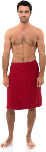 Vista 3 de TowelSelections Envoltura ajustable de algodón de rizo para hombre, para spa, ducha, baño, gimnasio