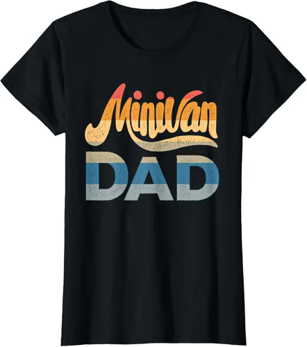Vista 27 de Minivan Dad Mini Van Proud Father Funny Parent Camiseta con cita para papá, Negro