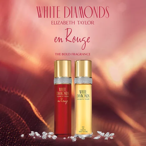 Vista 4 de Elizabeth Taylor Perfume para mujer, White Diamonds En Rouge, Eau De Toilette EDT Spray, 3.3 Fl Oz