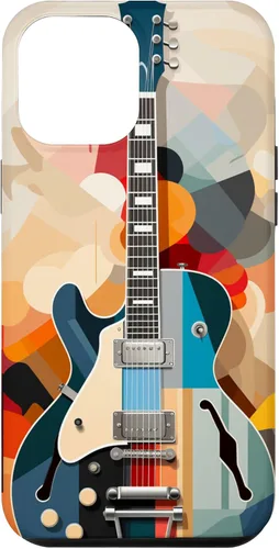 Vista 26 de Electric Guitar Abstract Art Cover Phone Case for iPhone 17