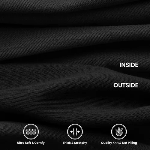 Vista 4 de CRZ YOGA Pantalones deportivos de cintura alta para mujer pantalones de algodón grueso con bolsillos pantalones deportivos casuales de descanso