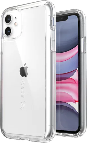 Vista 5 de Speck Gemshell - Carcasa protectora para iPhone 11/XR, absorbente de golpes, cristal transparente