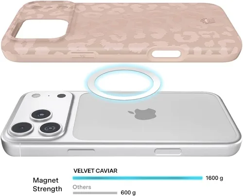 Vista 133 de VELVET CAVIAR Funda para iPhone 15, compatible con MagSafe, probada contra caídas de 10 pies, fundas protectoras de diseño, leopardo color rosa