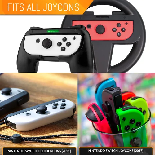 Vista 3 de Orzly Paquete de accesorios deportivos para fiestas familiares diseñados para Nintendo Switch y juegos de consola OLED con raquetas de bádminton