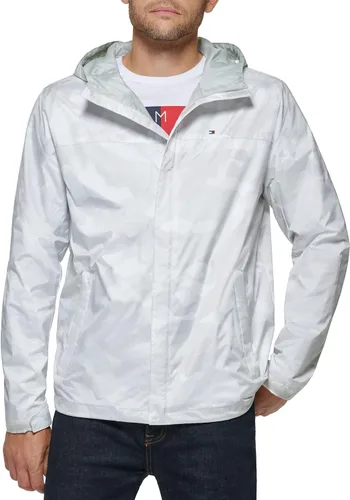 Vista 36 de Tommy Hilfiger Chaqueta impermeable con capucha, transpirable, ligera, para hombre