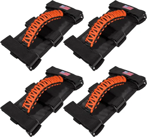 Vista 28 de Asas de agarre para Jeep Wrangler JK JKU JL JLU TJ YJ Sports Sahara Freedom Rubicon Unlimited Gladiator JT 1955-2023 UTV ATV Accesorios Premium 550