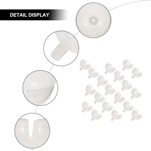Vista 6 de FOMIYES 60 soportes para bolas de chocolate transparente, envoltorios de plástico de trufa de chocolate, base fija para ramo de chocolate