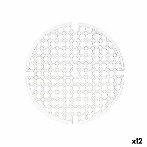 Vista 2 de Alfombrilla Antideslizante Kinvara Transparente Plástico 29 x 0,1 x 29 cm Fregadero (12 Unidades)