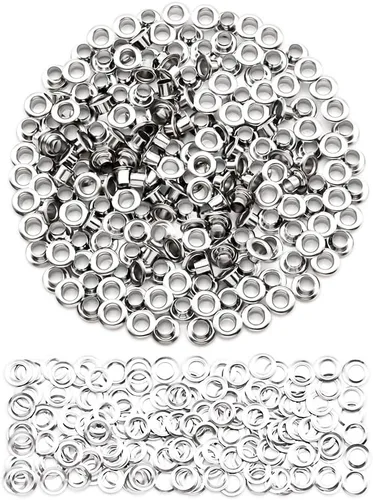 Vista 38 de SEMINI 800 Sets 4 Colors 6mm Grommet Eyelet Kit with Install Tool Kit