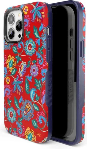 Vista 2 de Funda Casely para iPhone 13 Pro Compatible con MagSafe Flores Pintadas Funda Floral de Frida Kahlo para iPhone 13 Pro