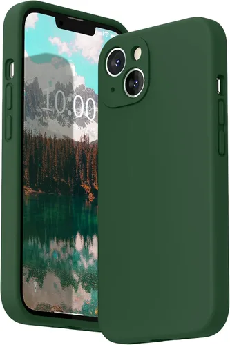 Vista 17 de SURPHY Funda compatible con iPhone 13 con protector de pantalla, (protección de cámara y forro de microfibra suave), funda de teléfono de silicona