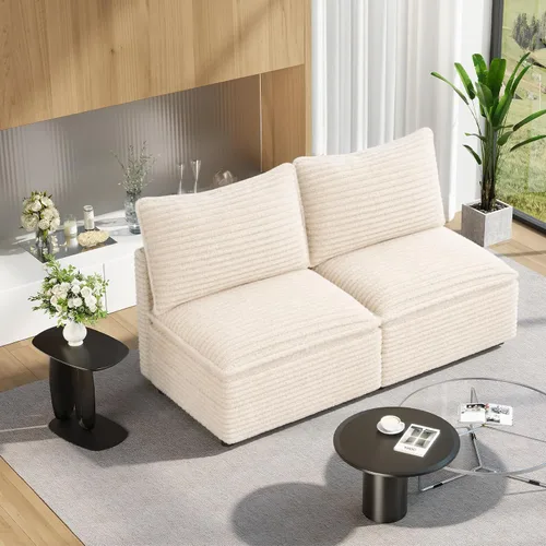 Vista 125 de Vesgantti - Sofá de 40" de Asiento Individual, Cómodo Sofá Nube de Asiento Profundo Tapizado de Chenilla, Sofá Moderno, Asientos Extra para Sofás
