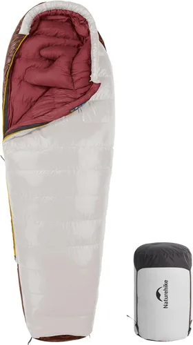 Vista 10 de Naturehike 0 Degree RDS Down Mummy Sleeping Bag for Adults, 650 Fill Power, Cold Weather Backpacking Sleeping Bag for Camping, Hiking, -1℉ 18℉ 30℉