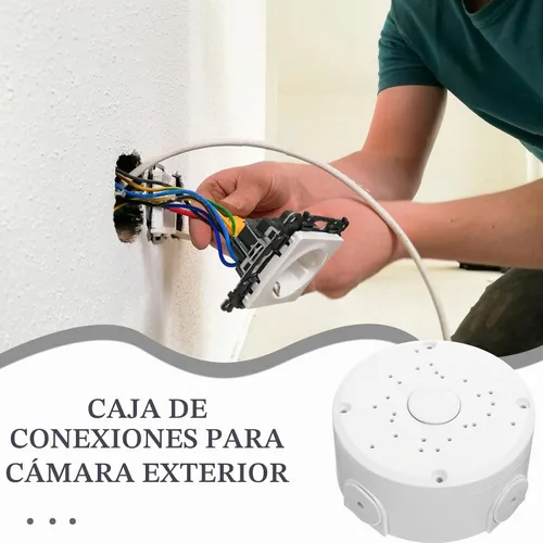 Vista 7 de OSALADI Soporte de cámara de seguridad hemisférica para montaje en techo, protector de cable resistente a la intemperie, caja de cubierta de alambre
