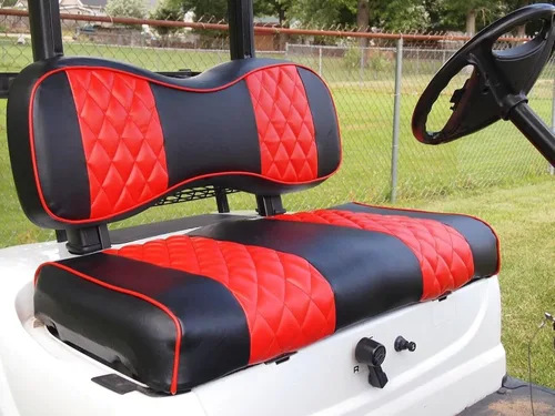 Vista 40 de Huskey Parts Company EZGO - Funda de asiento delantero naranja con costuras de diamante Medalist TXT 94-13, carrito de golf, 2 unidades naranja