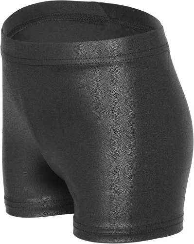 Vista 3 de iLover Pantalones cortos de gimnasia atlética para niñas de color sólido