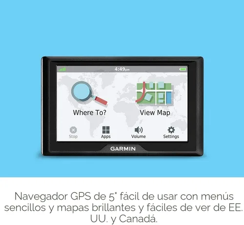Vista 4 de Garmin Drive 52, navegador GPS con pantalla de 5 pulgadas, menús sencillos en pantalla y mapas fáciles de ver