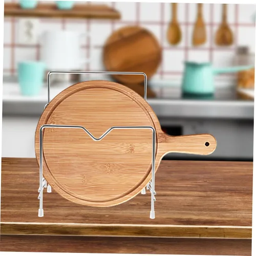 Vista 3 de Elegante soporte de cubierta de olla para tabla de cortar, soporte de suministros de cocina para tableros de embutidos