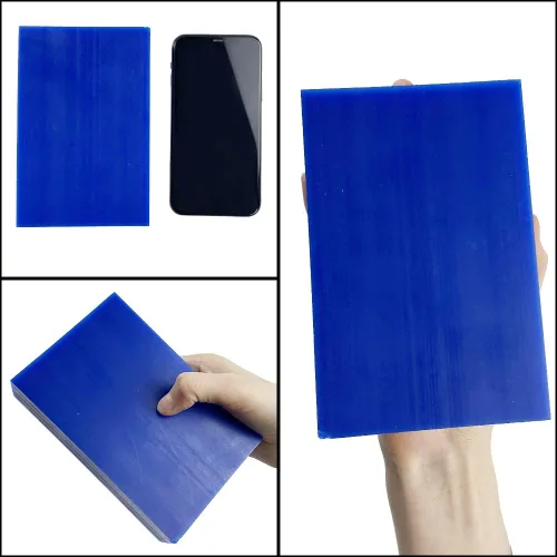 Vista 4 de Bloque de cera para tallar cera perdida, herramienta de moldeo de joyería, molde para esculpir 1 libra (bloque de cera azul)