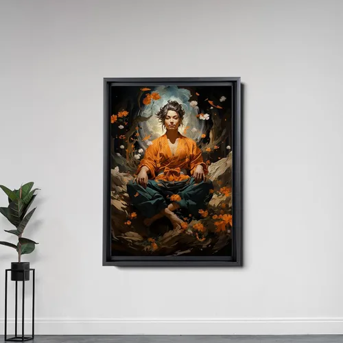Vista 6 de Yoga Wall Decor, Yoga Wall Art, Buda Canvas Art, Buda Decor, Buda Canvas Print, Luxury Framed Wall Decor, Canvas, Art Decor