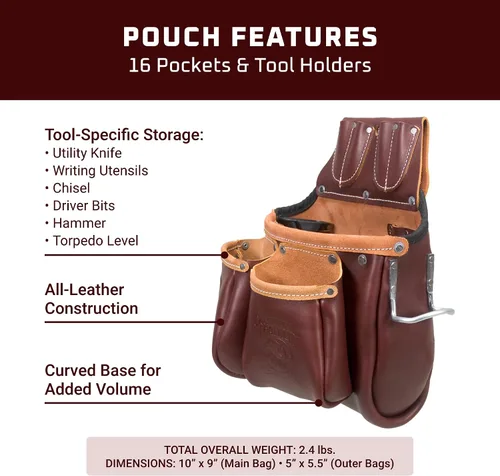 Vista 3 de Occidental Leather 5526 Bolsa de herramientas Big Oxy