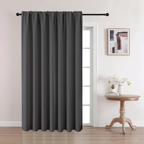 Vista 43 de CUCRAF Cortinas opacas cortas para oscurecer la habitación, paneles de cortina para ventana, bolsillo para cortinero, cortinas sólidas