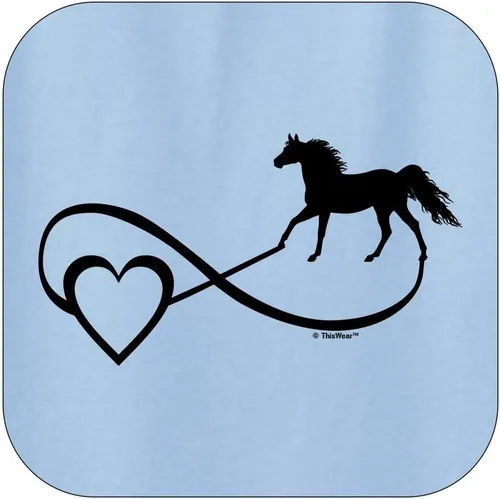 Vista 2 de Sudadera con capucha con símbolo del infinito de los amantes de los caballos