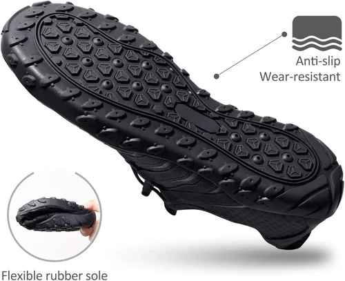 Vista 4 de SEEKWAY - Zapatos acuáticos para hombre y mujer, secado rápido, para playa, natación, río, piscina, lago, senderismo, kayak, surfing