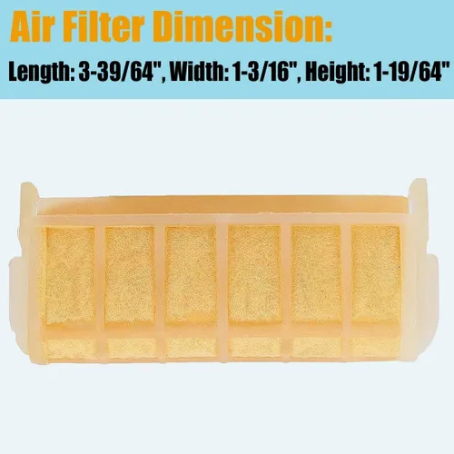 Vista 4 de MS250 Filtro de Aire para Motosierras Stihl 021 023 025 MS210 MS230 MS250C MS210C MS230C MS 250 230 210, Paquete de 2, Reemplaza 1123 120 1613, 1123