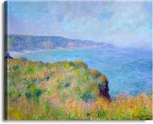 Vista 62 de A&T ARTWORK Antibes Seen from The Salis Gardens de Claude Monet Las Obras de Arte Clásico Mundial Reproducciones, Impresiones de Arte en Lienzo