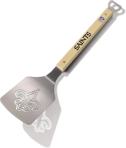 Vista 15 de YouTheFan NFL Sportula (espátula) de acero inoxidable de 18 pulgadas con abrebotellas