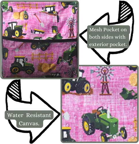 Vista 391 de NGIL Bolsa de comestibles reutilizable extra grande plegable de gran tamaño para comestibles, almacenamiento, picnic, playa, Estampado