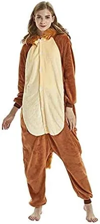 Vista 5 de Pijama unisex para adultos, para disfraz de león, disfraz de Halloween