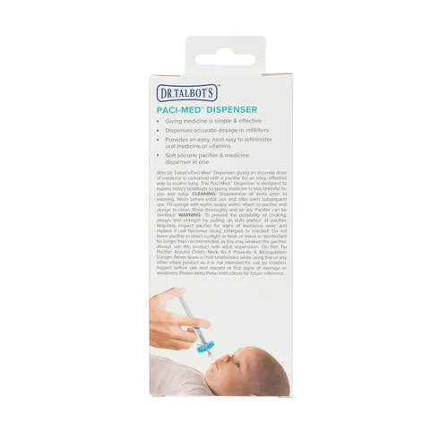 Vista 9 de Dr. Talbot's Paci-Med Dispensador de medicamentos para bebés - 0.2 fl oz