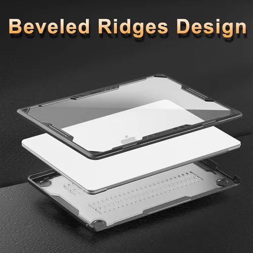 Vista 8 de MOSISO - Funda compatible con MacBook Air de 15 pulgadas M5 M4 M3 M2 Transparente