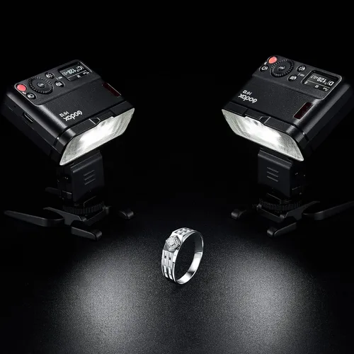 Vista 4 de Godox MF12 K2 - Paquete de macro flash, 2 luces, 0.08 oz TTL, iones de litio integrado, USB C • 2× MF12 Macro Flash Heads • 2.4 Ghz Godox X