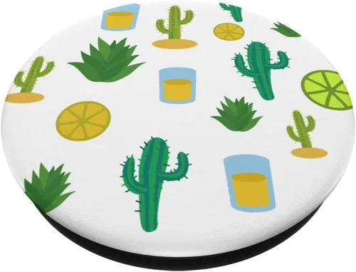 Vista 2 de Tequila Lime México Regalo Mexicanos Mujeres Mezcal Limon Agave - PopSockets Grip y Stand para Teléfonos y Tabletas